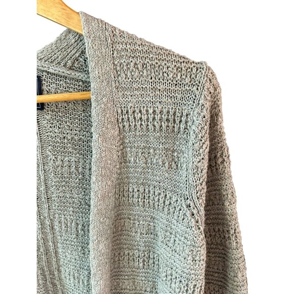 Abercrombie & Fitch Gray Open Front Cardigan Size XS Y2K Grunge 1990s Academia - Picture 2 of 4